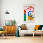 SHAPE SHOCK Selbstklebendes Poster - Hochformat