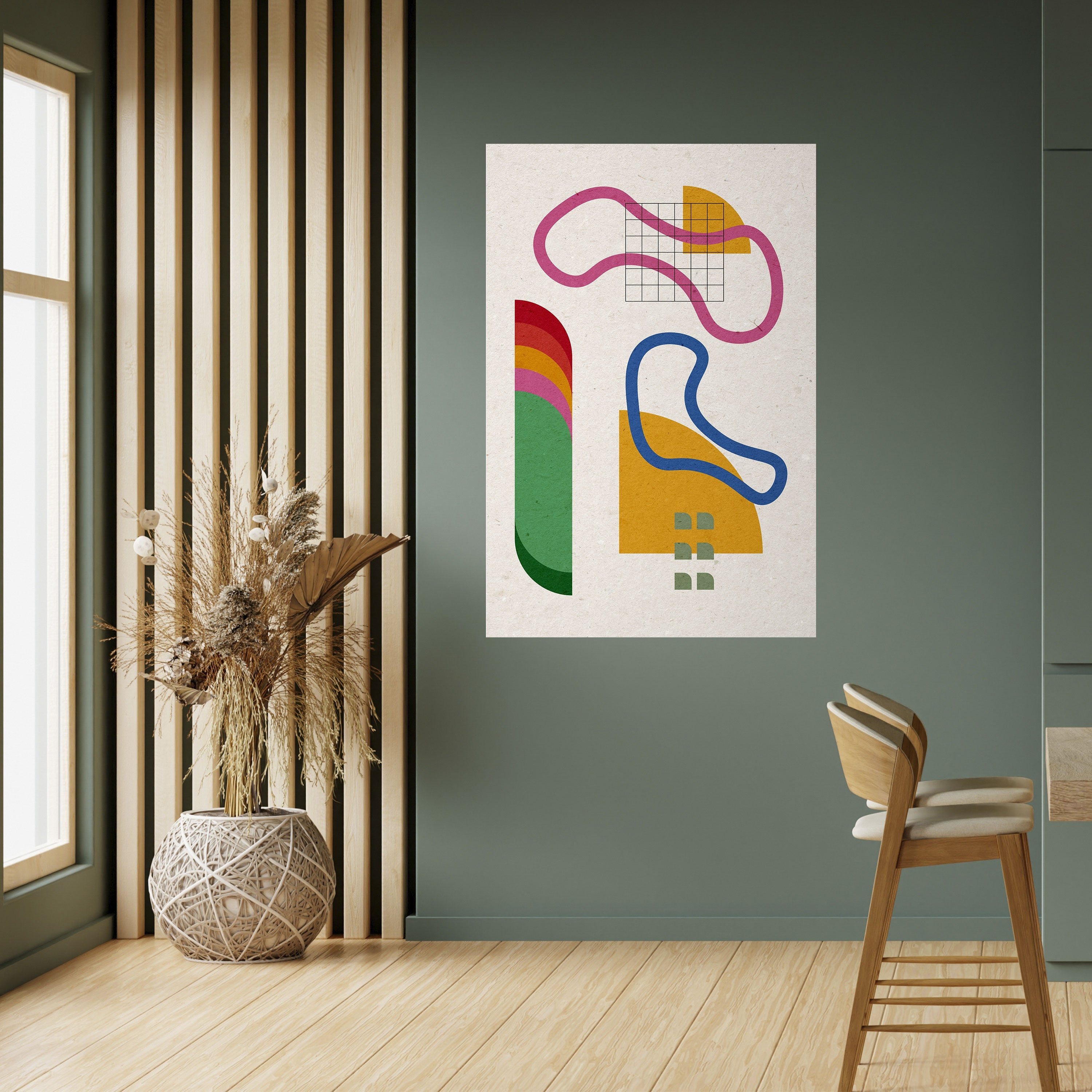 SHAPE SHOCK Vertikales Poster zum Abziehen und Aufkleben
