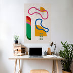 SHAPE SHOCK Selbstklebendes Poster - Hochformat