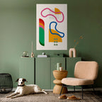 SHAPE SHOCK Selbstklebendes Poster - Hochformat