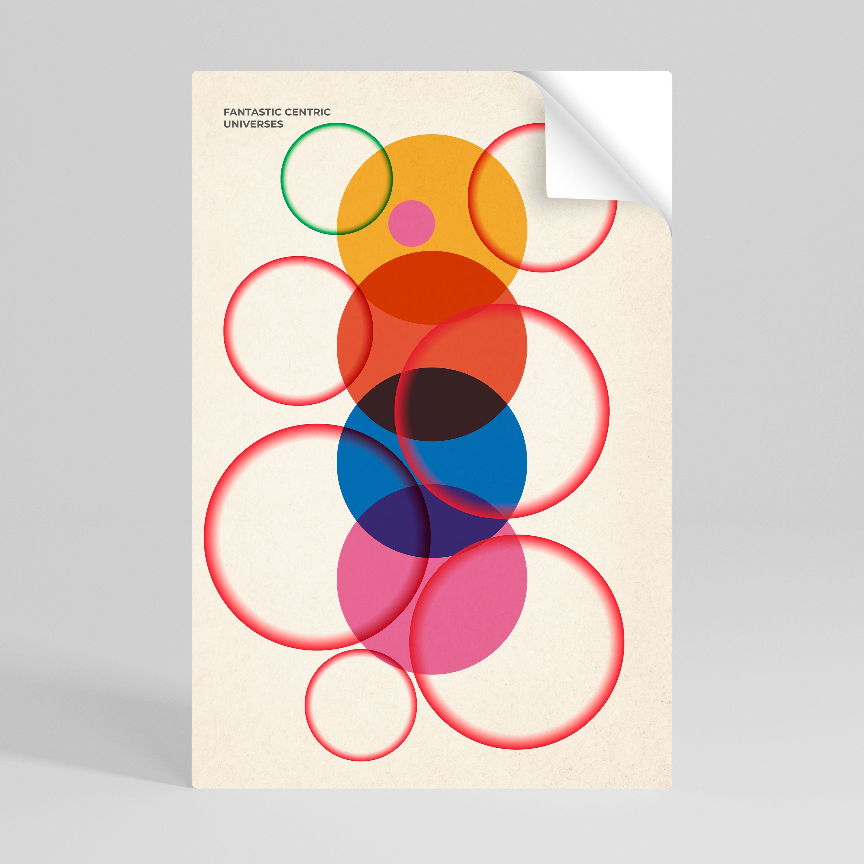 FANTASTIC UNIVERSES Peel and Stick Vertical Poster