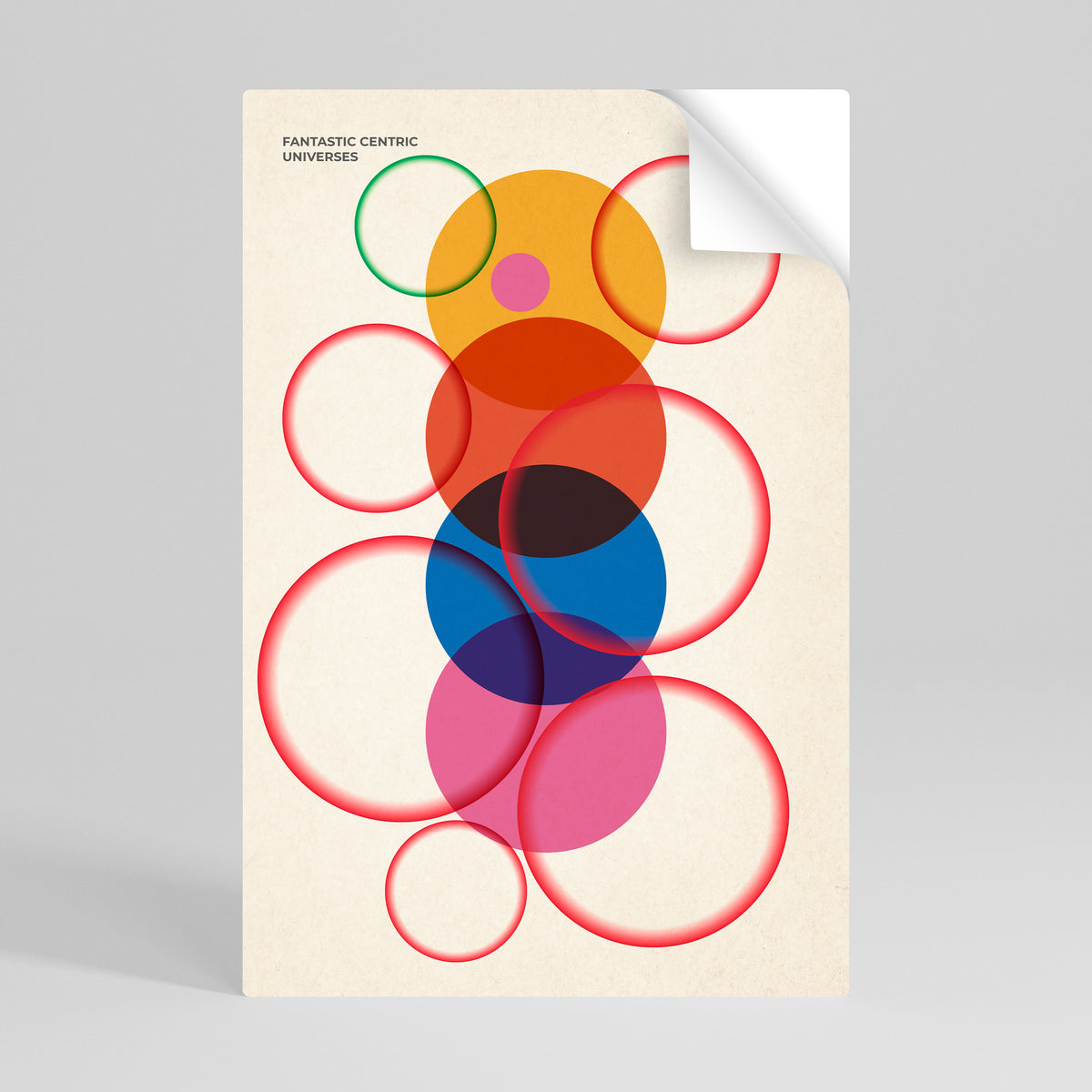 FANTASTIC UNIVERSES Selbstklebendes Poster - Hochformat