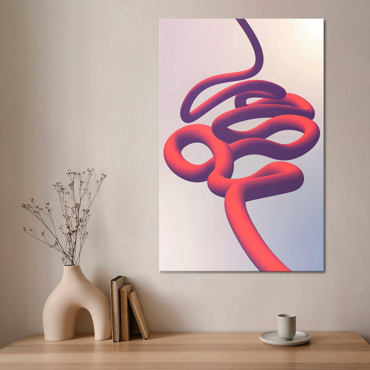INFINITY WIRE Vertical Canvas Print