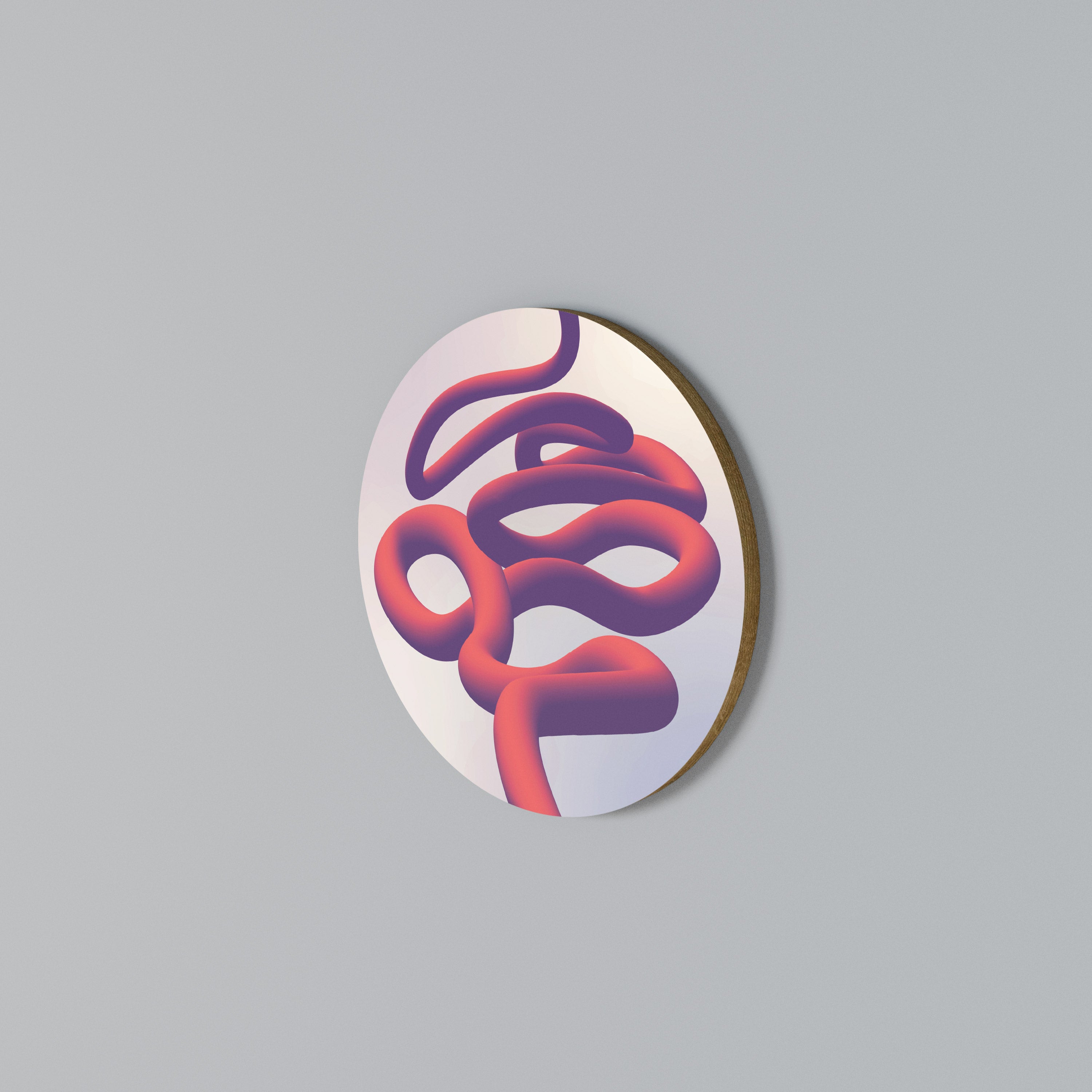 INFINITY WIRE Rundes Wandbild