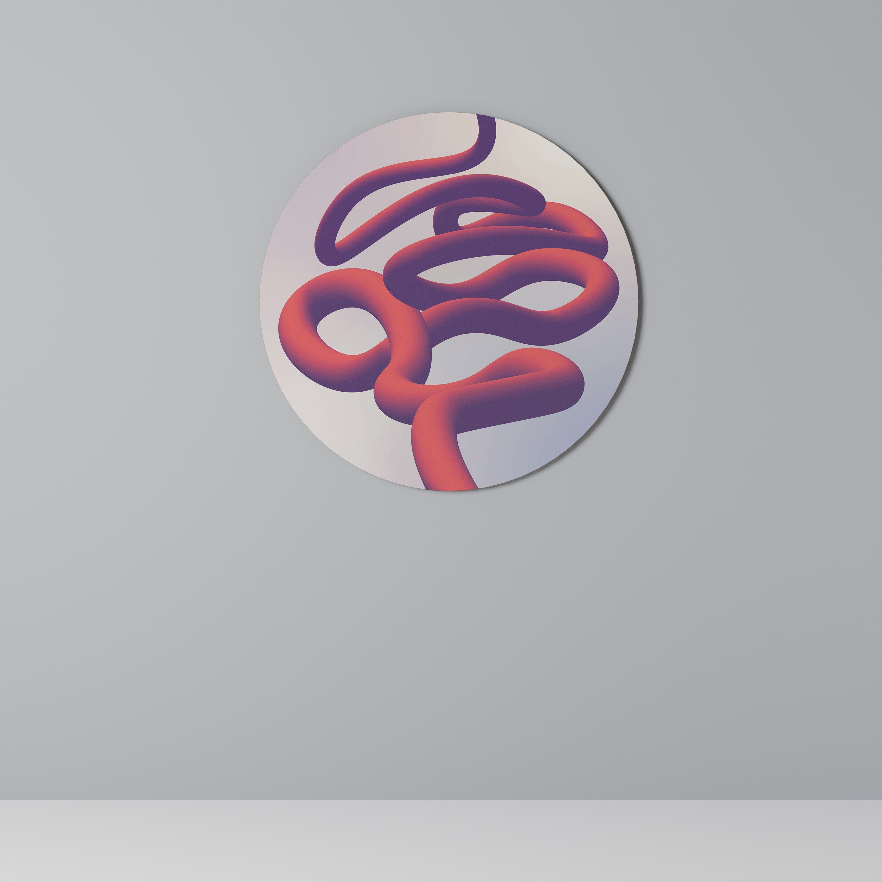 INFINITY WIRE Runde Wanddekoration Ø 69 cm