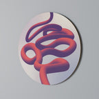 INFINITY WIRE Runde Wanddekoration Ø 69 cm