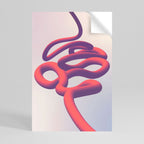 INFINITY WIRE Selbstklebendes Poster - Hochformat