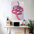 INFINITY WIRE Selbstklebendes Poster - Hochformat