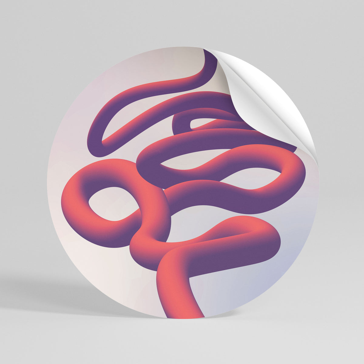 INFINITY WIRE Runder Wandsticker zum Abziehen und Aufkleben