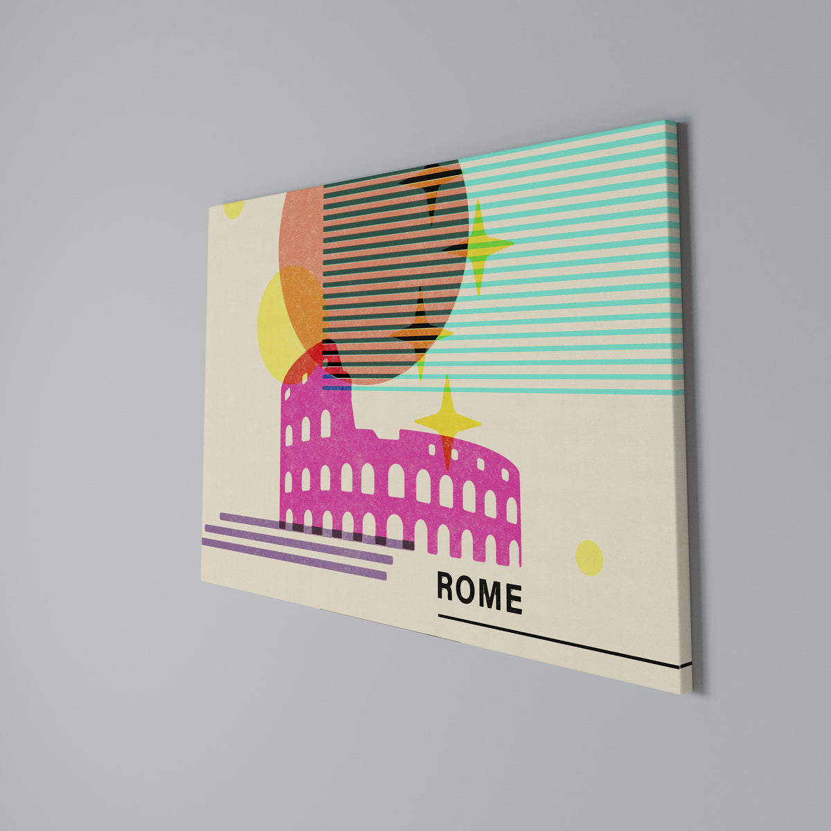 ROMAN SPARKLE Horizontal Canvas Print