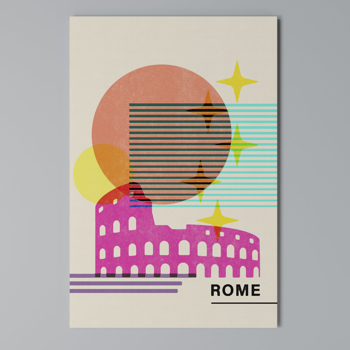 ROMAN SPARKLE Vertical Canvas Print