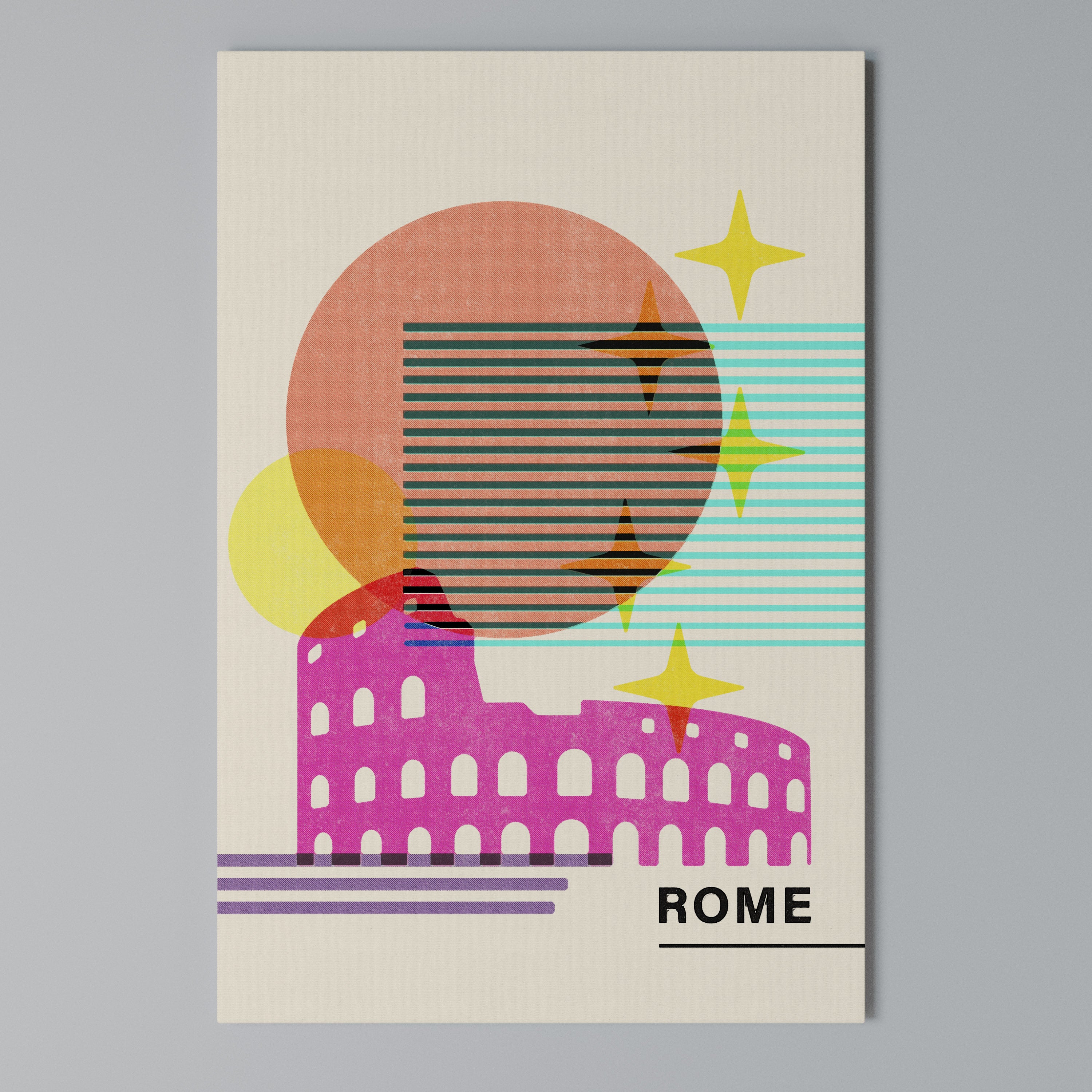 ROMAN SPARKLE Vertical Canvas Print