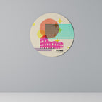 ROMAN SPARKLE Runde Wanddekoration Ø 69 cm