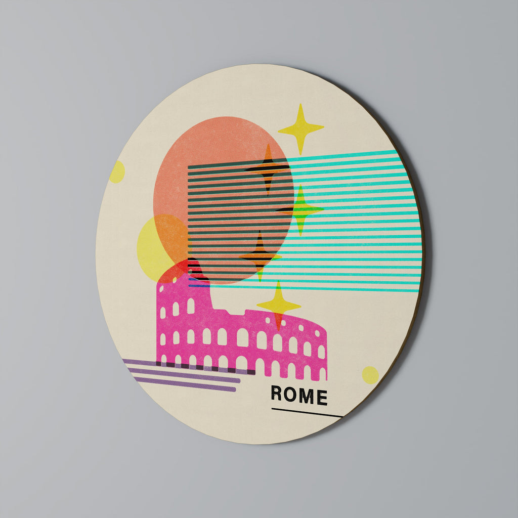 ROMAN SPARKLE Runde Wanddekoration Ø 69 cm