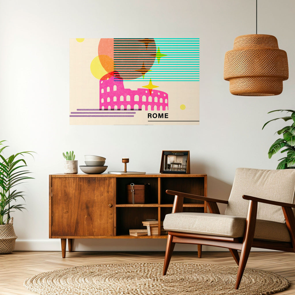 ROMAN SPARKLE Selbstklebendes Horizontal-Poster