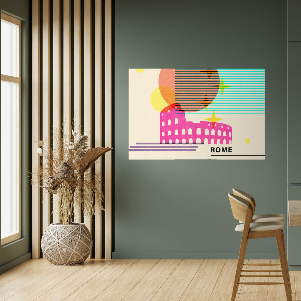 ROMAN SPARKLE Selbstklebendes Horizontal-Poster