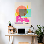 ROMAN SPARKLE Selbstklebendes Poster - Hochformat