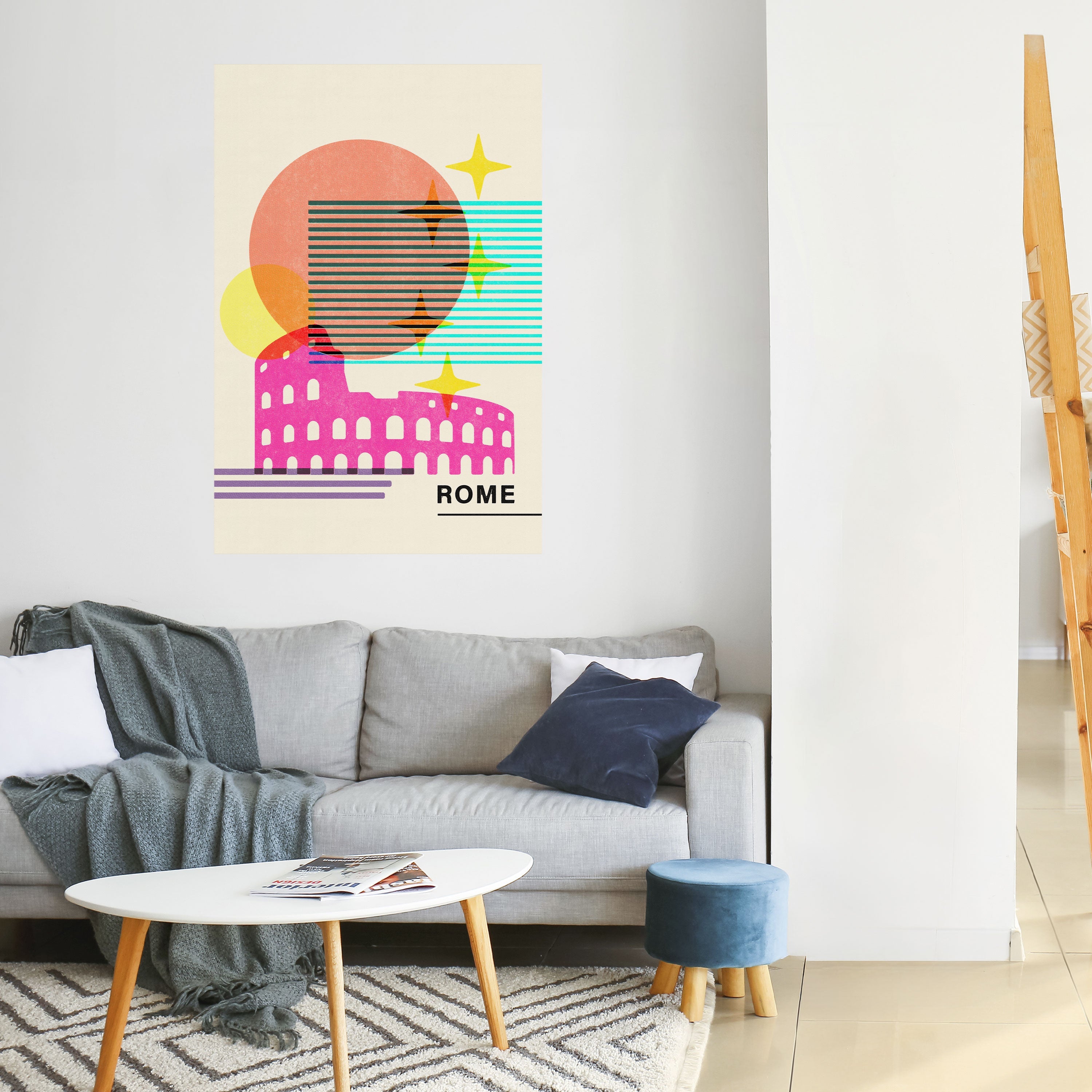 ROMAN SPARKLE Vertikales Poster zum Abziehen und Aufkleben