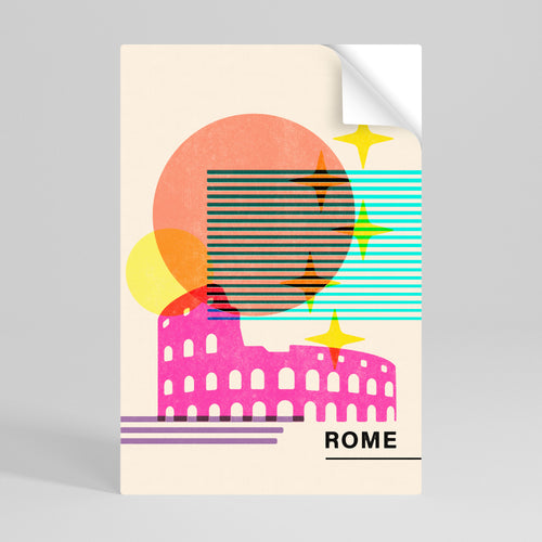 ROMAN SPARKLE Selbstklebendes Poster - Hochformat