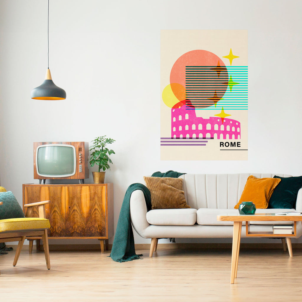 ROMAN SPARKLE Vertikales Poster zum Abziehen und Aufkleben