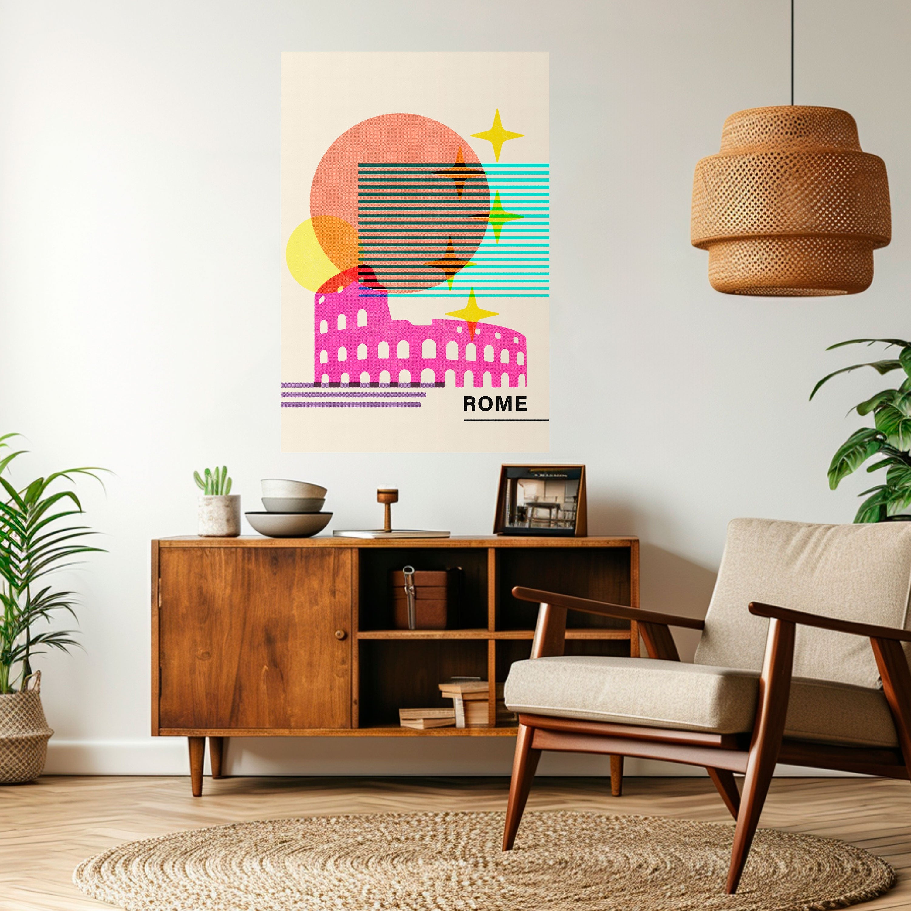 ROMAN SPARKLE Vertikales Poster zum Abziehen und Aufkleben