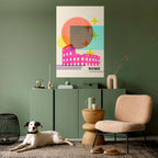 ROMAN SPARKLE Selbstklebendes Poster - Hochformat