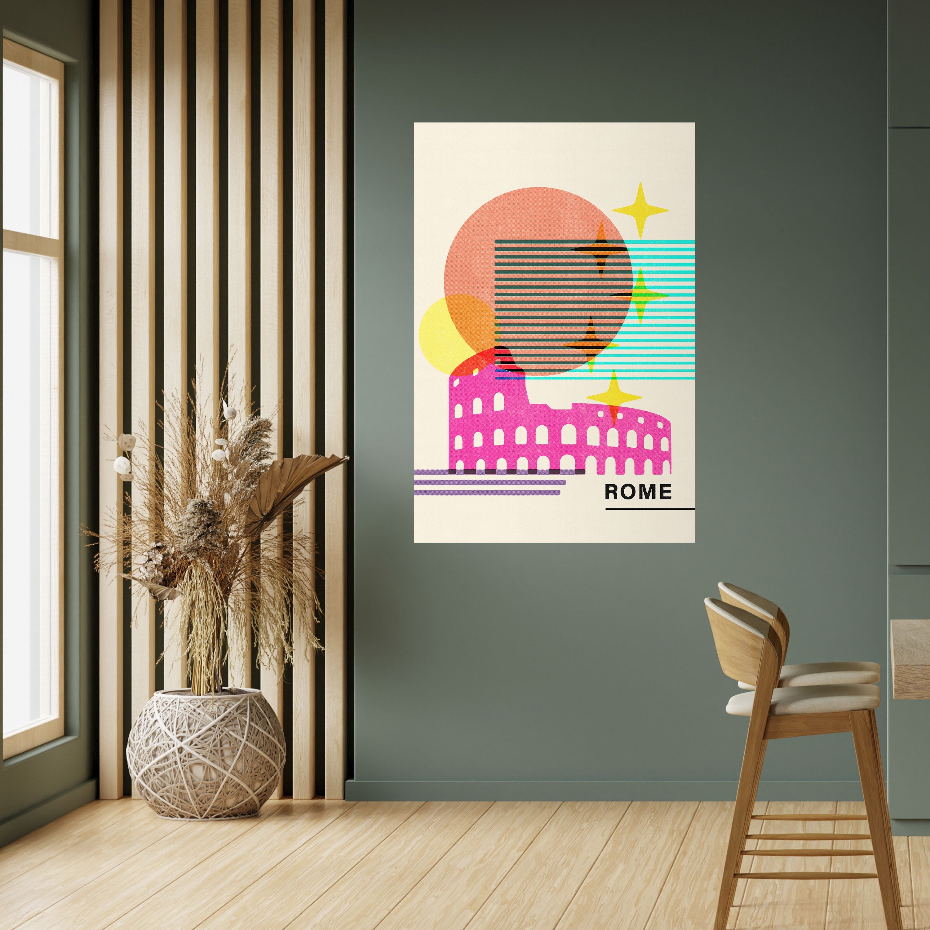 ROMAN SPARKLE Vertikales Poster zum Abziehen und Aufkleben