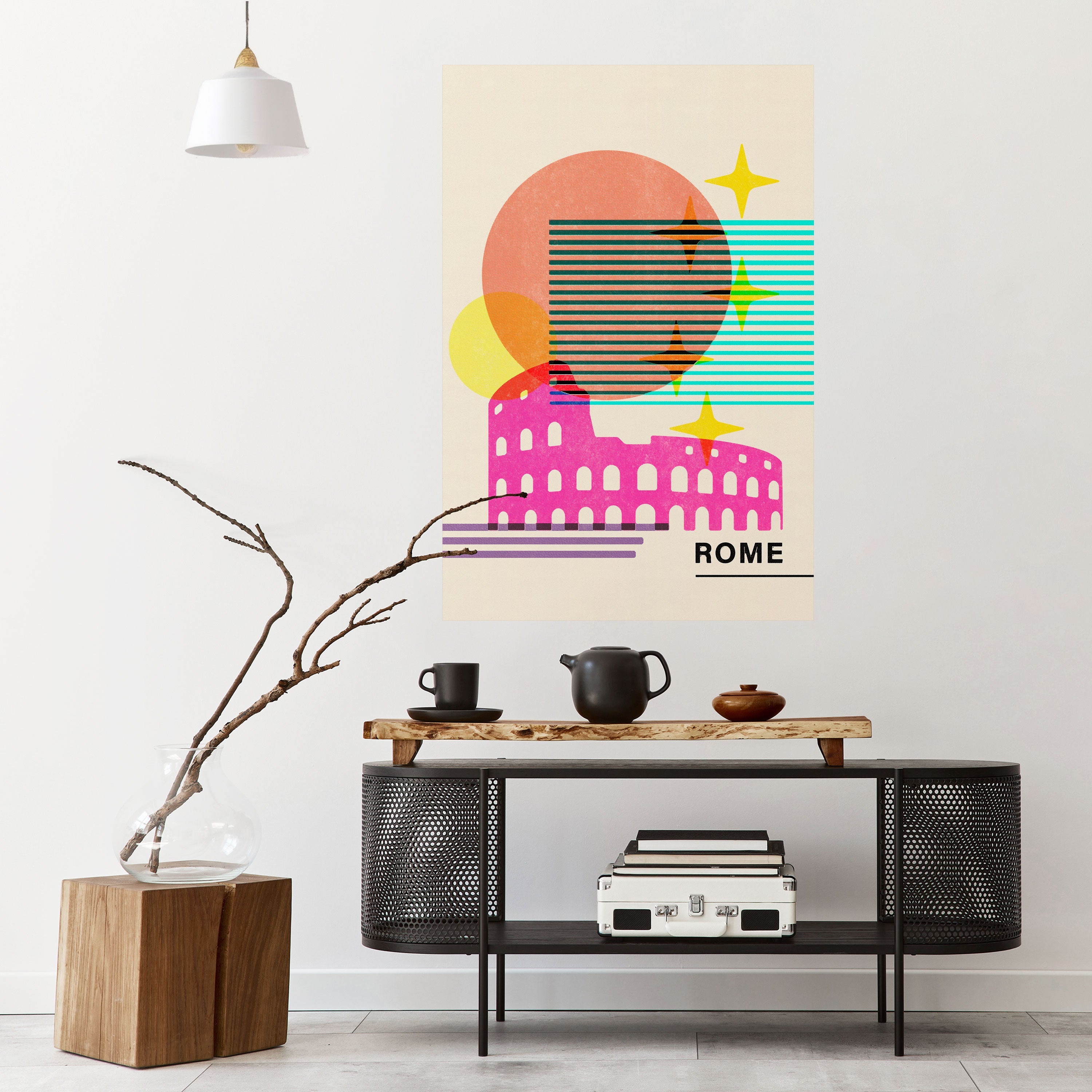 ROMAN SPARKLE Vertikales Poster zum Abziehen und Aufkleben