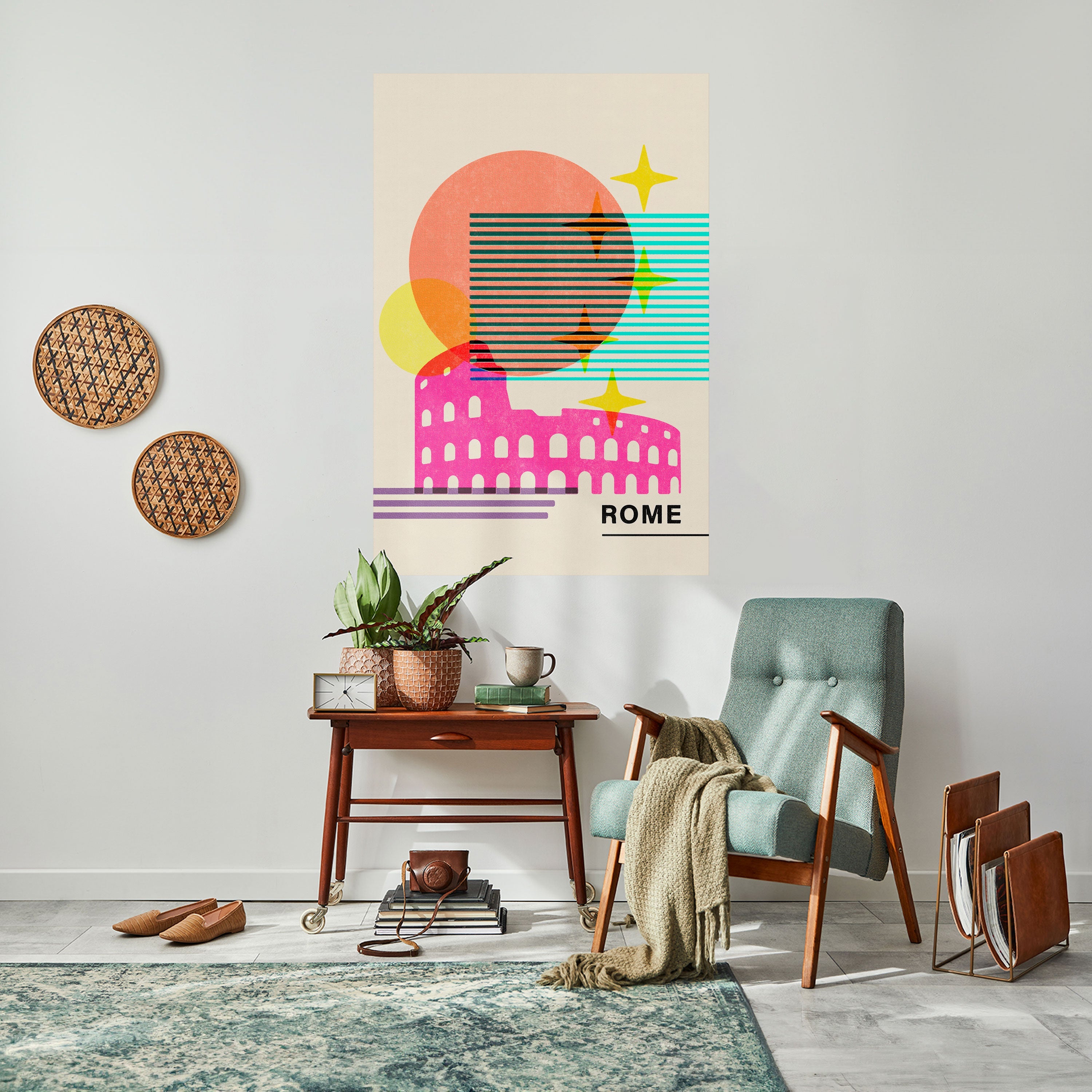ROMAN SPARKLE Vertikales Poster zum Abziehen und Aufkleben