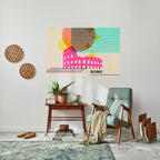 ROMAN SPARKLE Selbstklebendes Horizontal-Poster