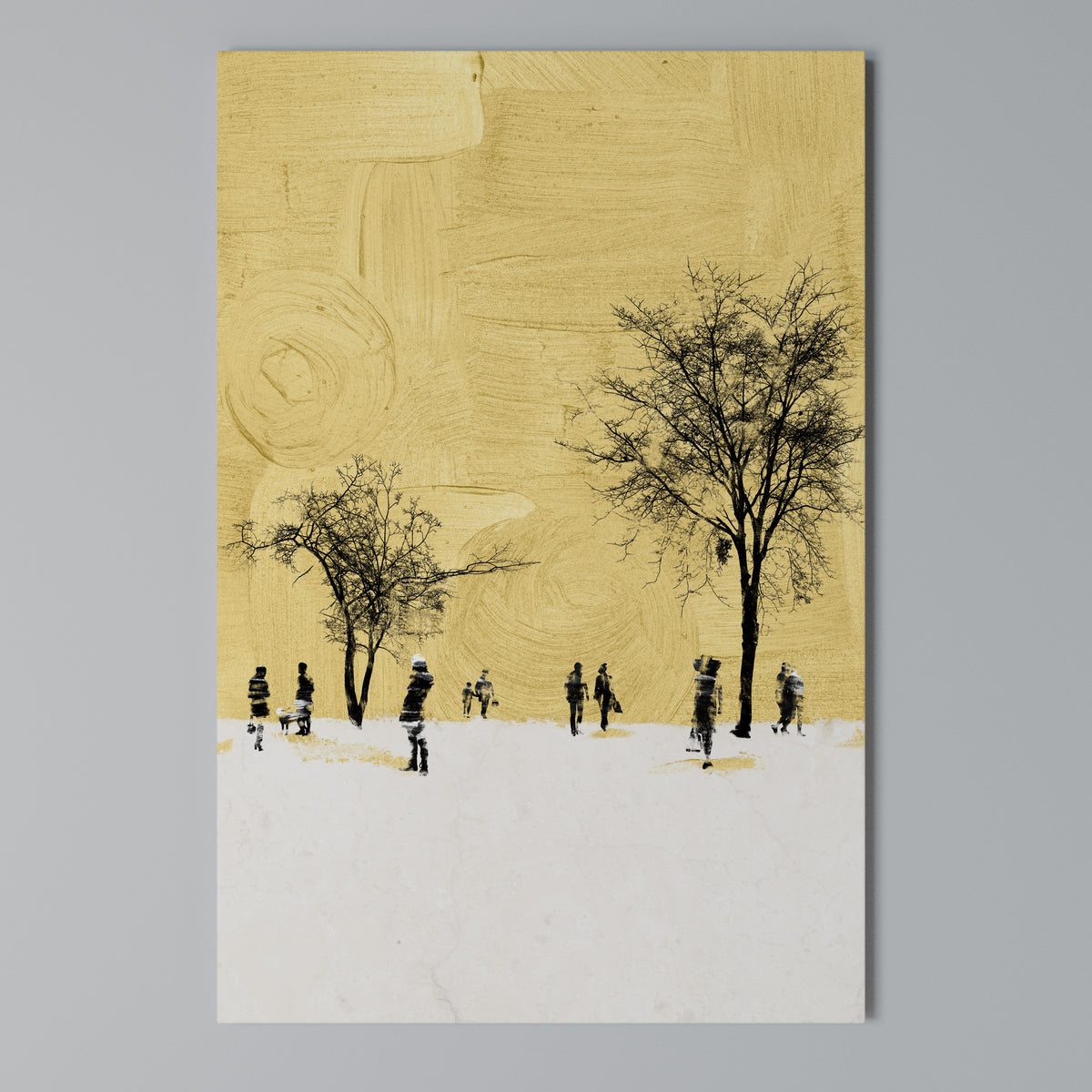 ERASED IN TIME Vertical Canvas Print