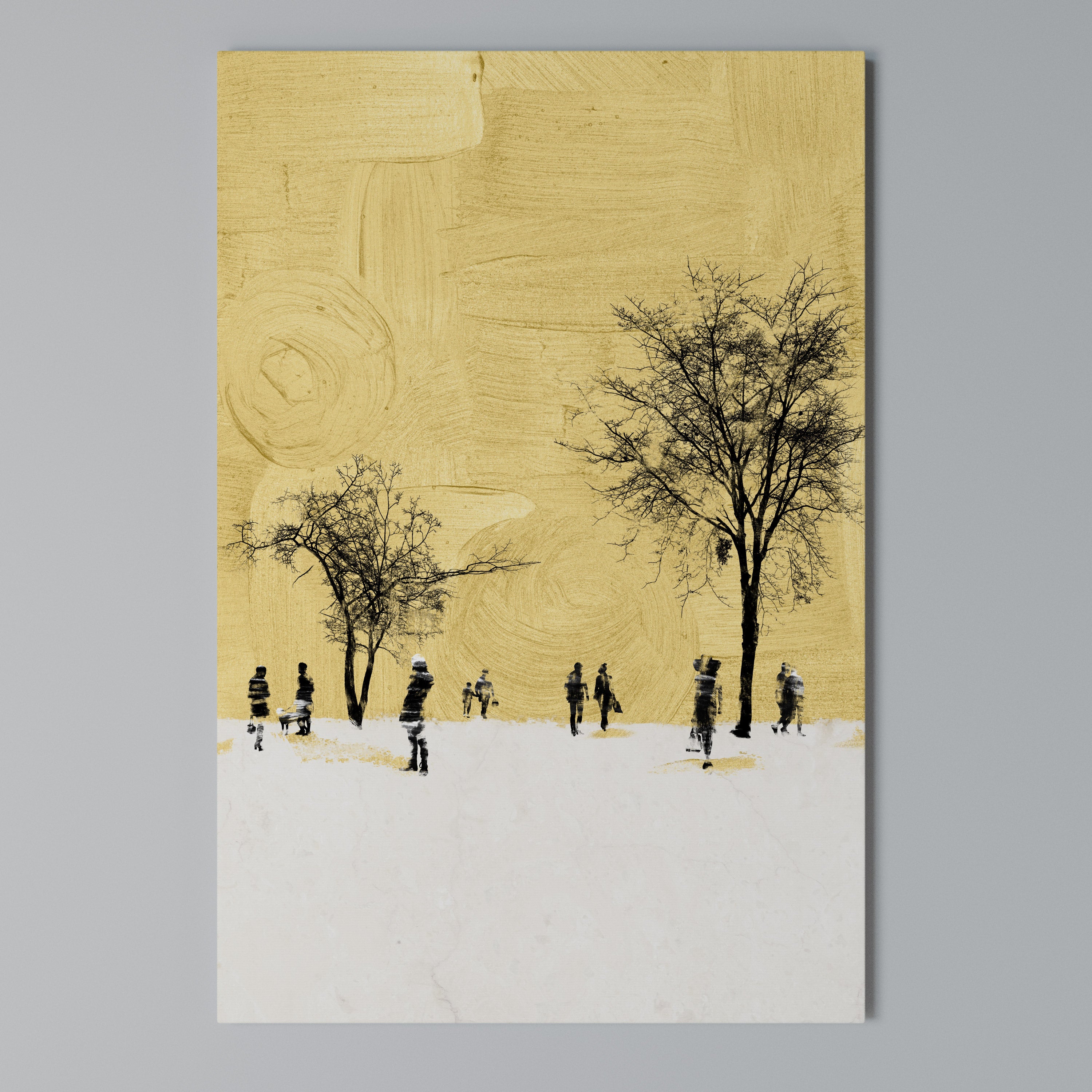 ERASED IN TIME Vertical Canvas Print