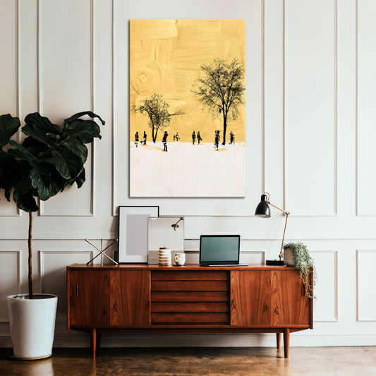 ERASED IN TIME Vertical Canvas Print