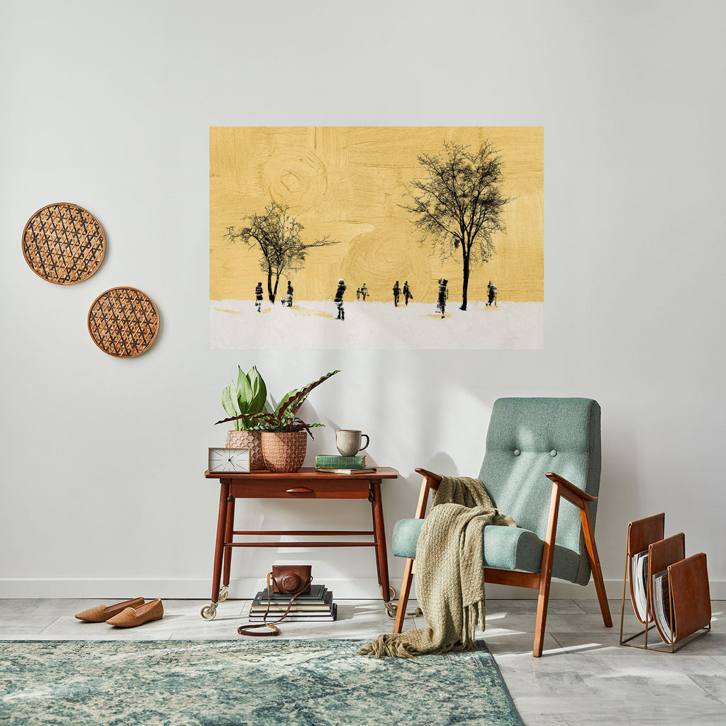 ERASED IN TIME Selbstklebendes Horizontal-Poster