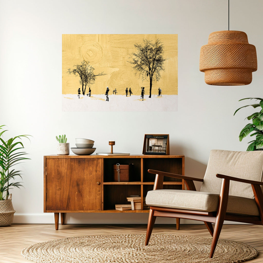 ERASED IN TIME Selbstklebendes Horizontal-Poster