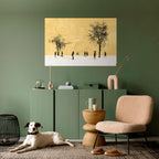 ERASED IN TIME Selbstklebendes Horizontal-Poster