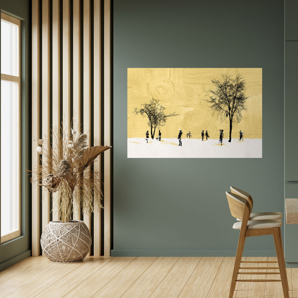 ERASED IN TIME Selbstklebendes Horizontal-Poster