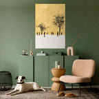 ERASED IN TIME Selbstklebendes Poster - Hochformat