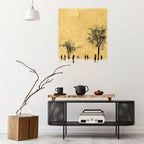 ERASED IN TIME Selbstklebendes Poster - Hochformat