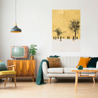 ERASED IN TIME Selbstklebendes Poster - Hochformat