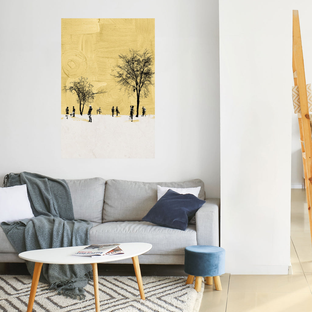 Vertikales Poster „ERASED IN TIME“ zum Abziehen und Aufkleben