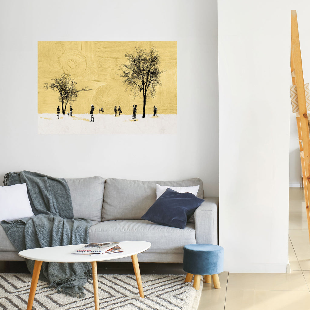 ERASED IN TIME Selbstklebendes Horizontal-Poster