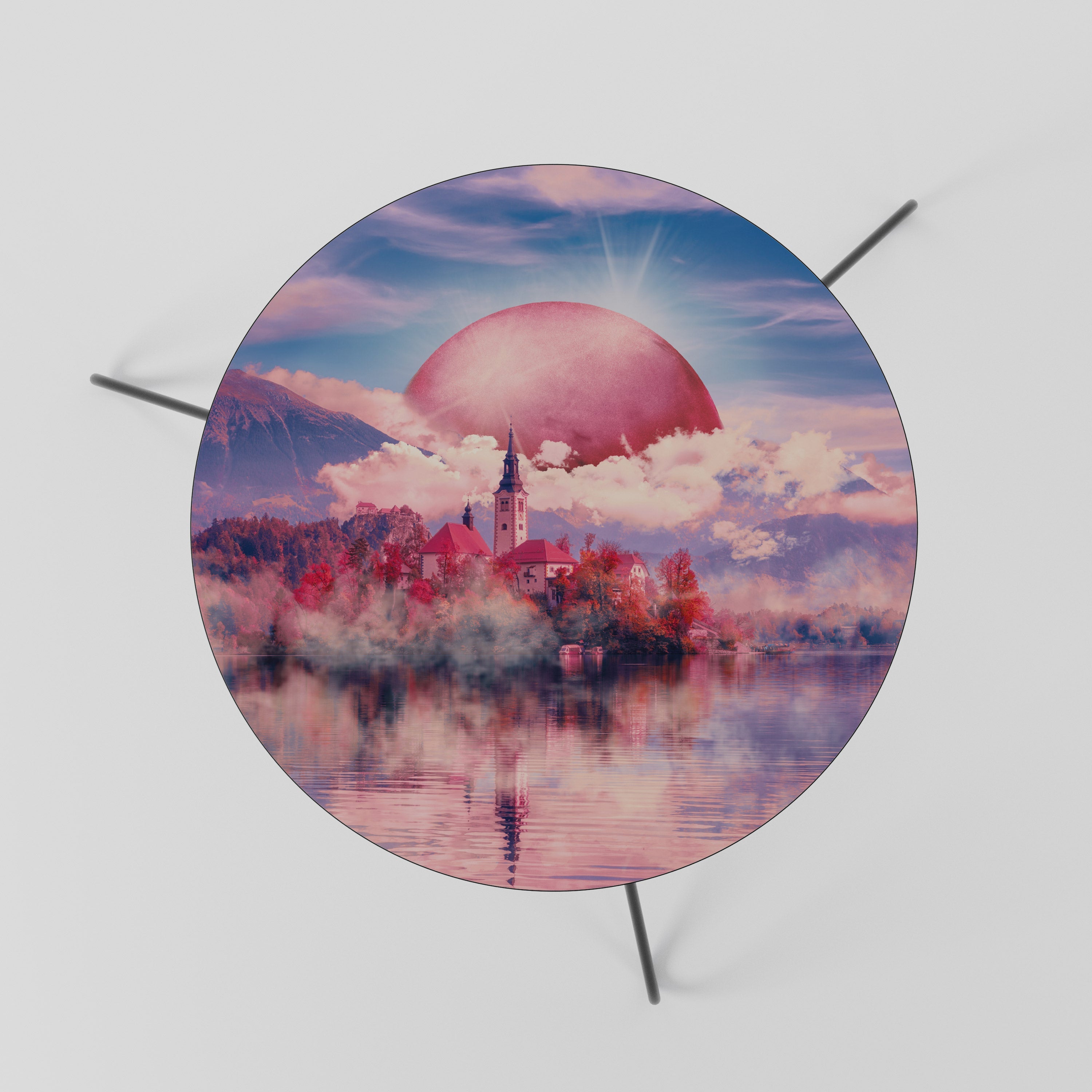 MARS ÜBER DEM BLED SEE Couchtisch 60