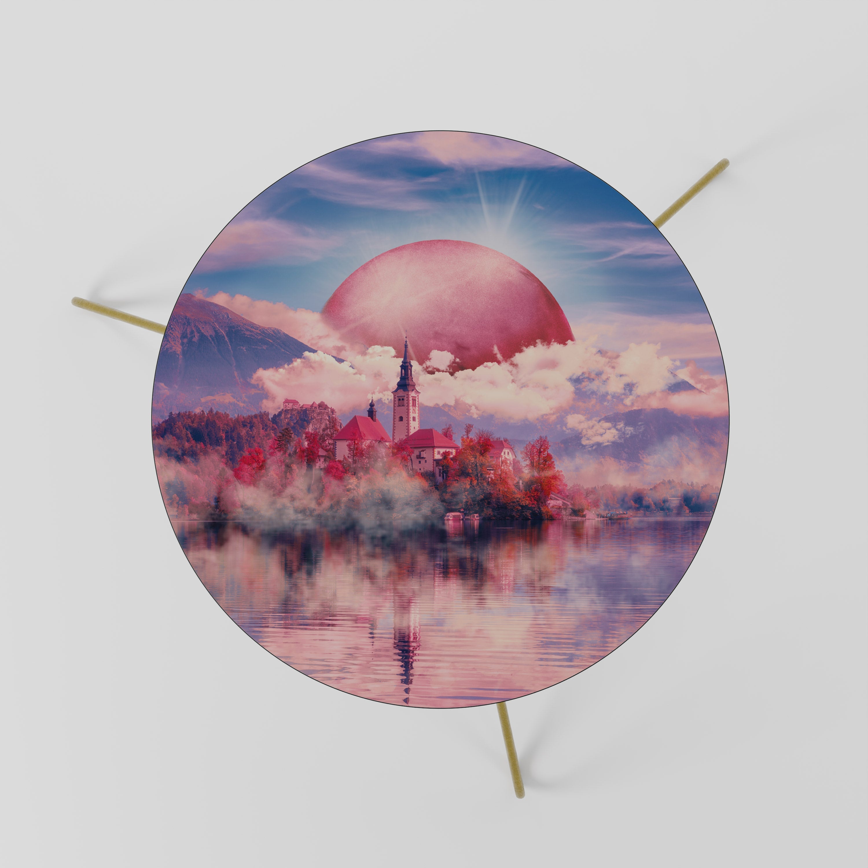 MARS ÜBER DEM BLED SEE Couchtisch 60