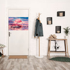 MARS OVER THE BLED LAKE Selbstklebendes Horizontal-Poster