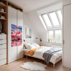 MARS OVER THE BLED LAKE Selbstklebendes Poster - Hochformat