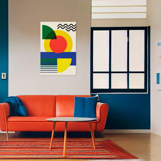 SUNSET FORMATION Vertical Canvas Print