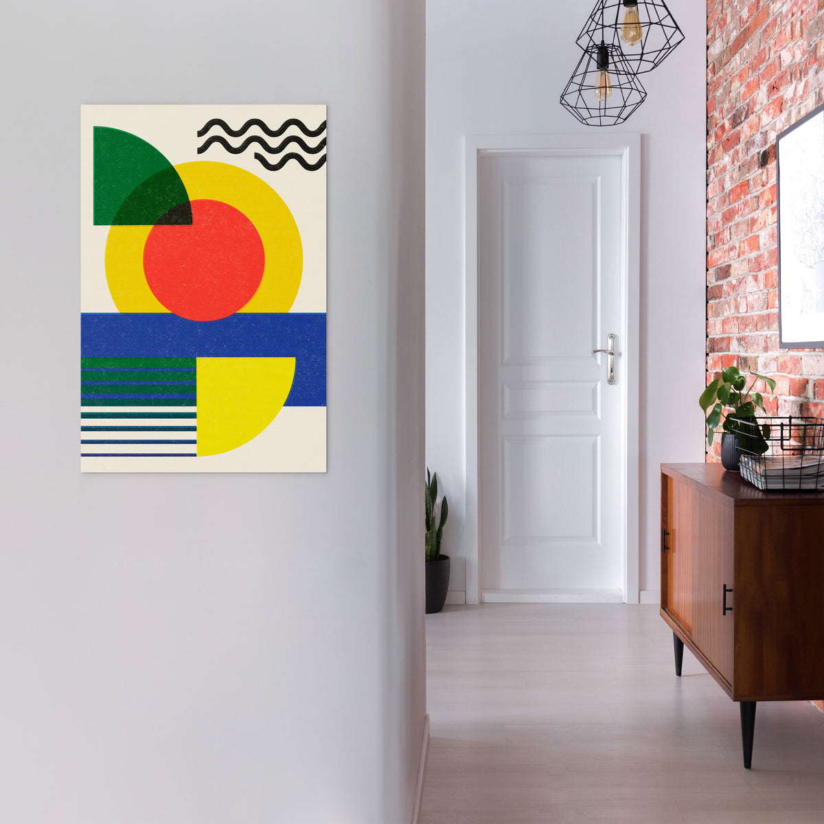SUNSET FORMATION Vertical Canvas Print