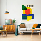 SUNSET FORMATION Selbstklebendes Poster - Hochformat