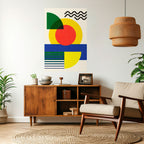 SUNSET FORMATION Selbstklebendes Poster - Hochformat